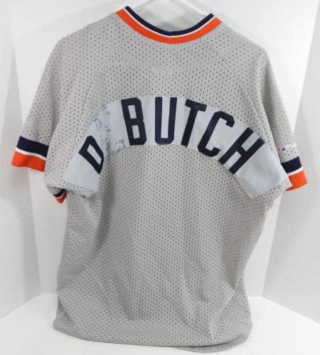 1990 -ih Detroit Tigrovi Debutch Game Upotrijebljeni sivi dres praksa udaranja XL 783 - Igra korištena MLB dresova