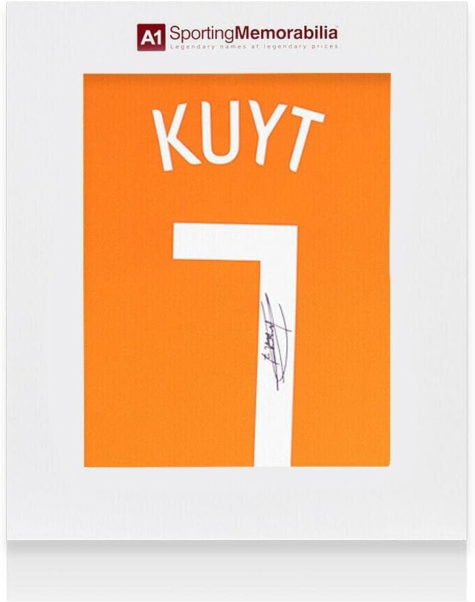 Dirk Kuyt potpisao Nizozemsku košulju - 2008-2010, dom, broj 7 - Poklon kutija - Autografirani nogometni dresovi