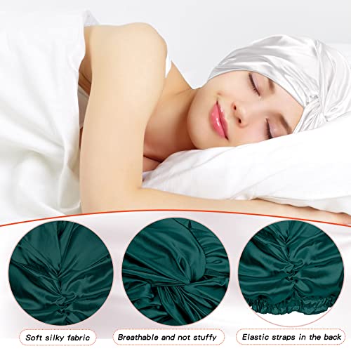 3-dijelni svileni omot za kosu za žene koje spavaju šešir svilena kapa za spavanje elastična kapa za njegu kose kapa za spavanje