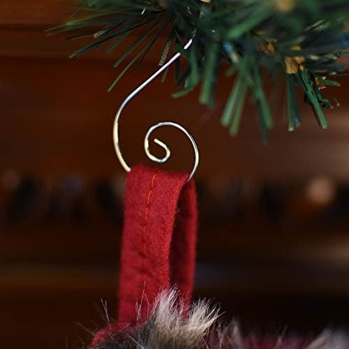 CUAULFEC božićni ukrasi kuke vješalica za božićno drvce Izvrsno za ukras božićnog drvca - 120 / srebro