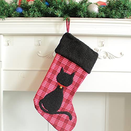 Pokloni za slatkiše čarape Personalizirani kamin čarapa za božićne ukrase za dom i pribor za zabavu za djecu Obiteljski blagdanski