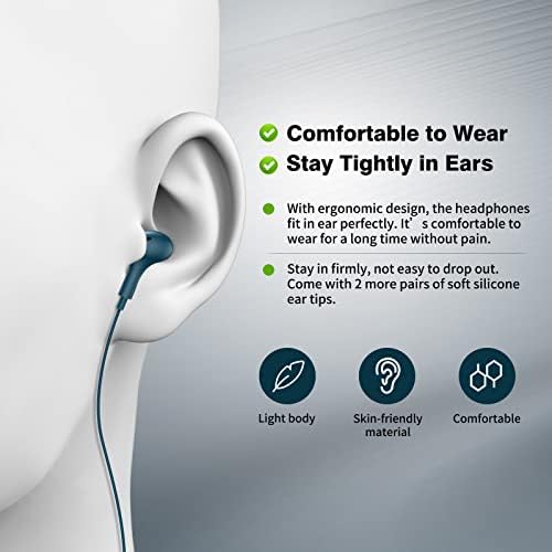 USB C slušalice ožičene ušne ušice za Samsung S22 S22 S21 Ultra S20 S23, magnetske tipa C slušalice u ušnim slušalicama s