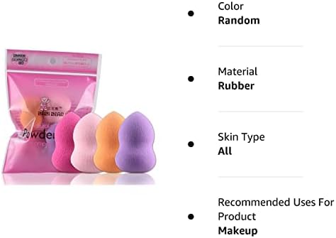 Acoolstore 4PCS Pro ljepota besprijekorna šminkanja spužva Blender Foundation Puff Multi Boja, oblik