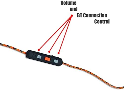 Walker -ove fleksibilne Bluetooth slušalice za vrat 30 NRR Pasivna zaštita sluha uši s 12 USB kabel za punjenje i nosač EVA