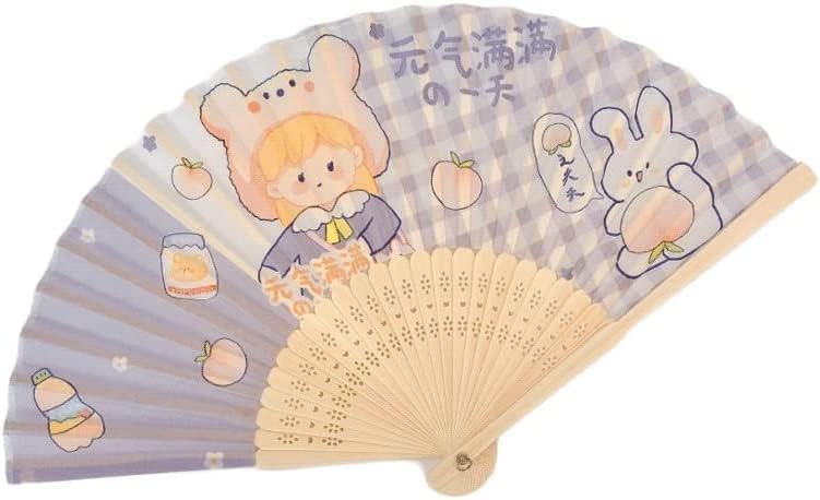 Kineski sklopivi obožavatelji, ručni obožavateljica preklopnog ventilatora ljetni obožavatelj Slatki ukras u obliku ventilatora