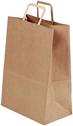 Ušteda restorana Priroda Kraft Papir maloprodajna torba - s ručkama - 12 x 7 x 17 - 20 brojeva kutija