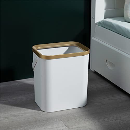Genigw zlatna kanta za smeće za kuhinjsku kupaonicu četveronožno plastično uski kanter za smeće s poklopcem