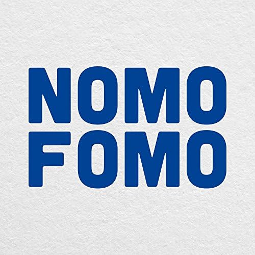 Nomo fomo - 4 široko prometno plavi rez vinil naljepnica - za MacBook, prijenosna računala, tablete i još mnogo toga!