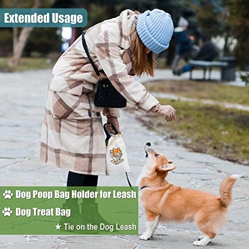 Držač vrećice za pseće kocke zidni nosač dozator vrećice za otpadnu vrećicu s lijepom platnu kao skladišnom stanicom
