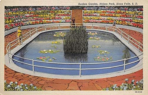 Potopljeni vrt Nelson Park Sioux Falls, South Dakota SD razglednice