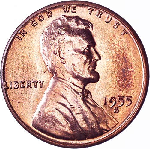 1955. S Lincoln Wheat Cent 1c o necirkuliranom
