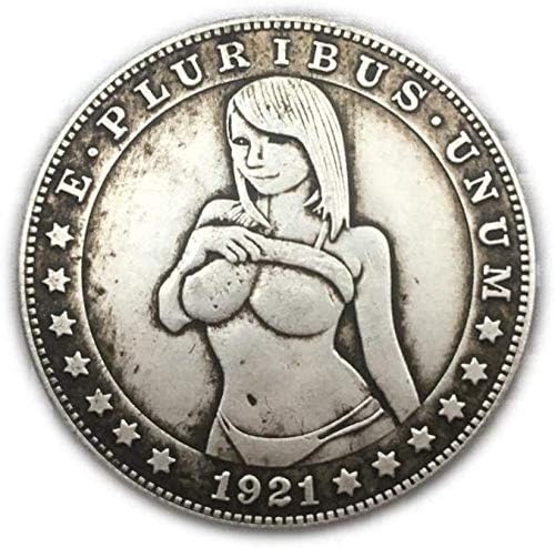 Duboko rezbarenje utisnuto iz 1921. American Beautiful Wanderer 骷髅 Kolekcija novčića