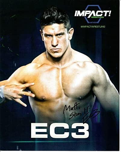 EC3 Potpisano Impact Promo 8x10 Photo WWE Personalizirano na Matt - Autografirane nogometne fotografije