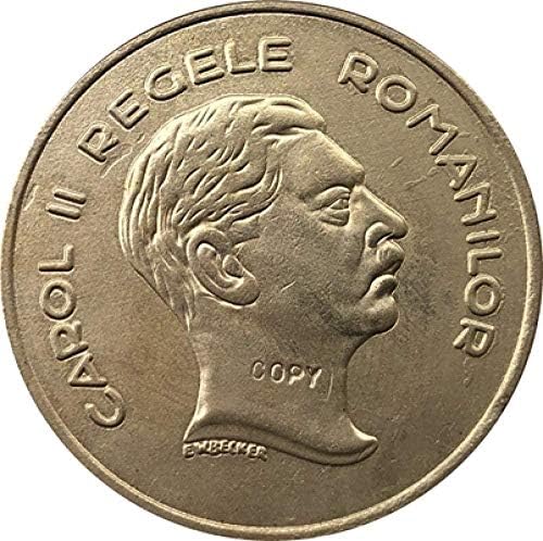 1939. Rumunjska 100 lei kopija zlatnika 35 mm Kopiraj ukrase Zbirke pokloni