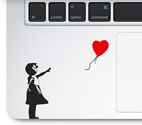Naljepnica i naljepnica Pros Girl s balonom ispisanim na bistrim vinil kompatibilnim sa svim Apple Macbook Air Pro i Retina,