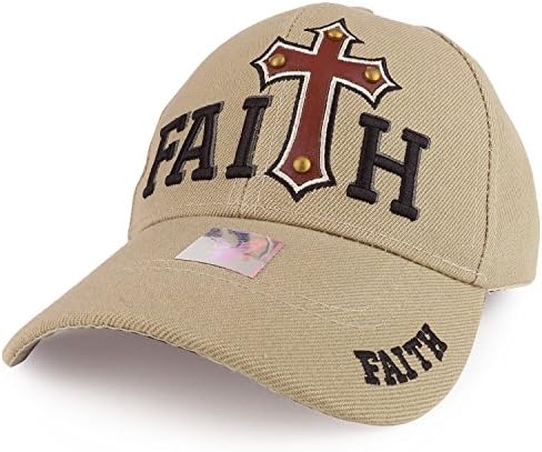 Strukturirana bejzbolska kapa s kršćanskom tematikom s vezom vjere i križa