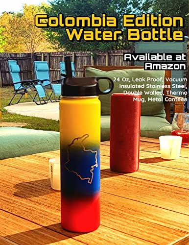 Kolumbija izdanje Vodene boce 24 oz - Botella de Agua Edición Kolumbija