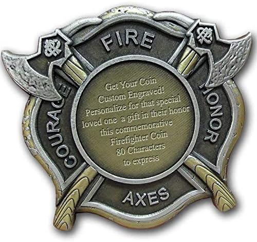 Vatrogasac 343 Odred hrabrost Honor Nikada ne zaboravite prilagođenu kovanicu