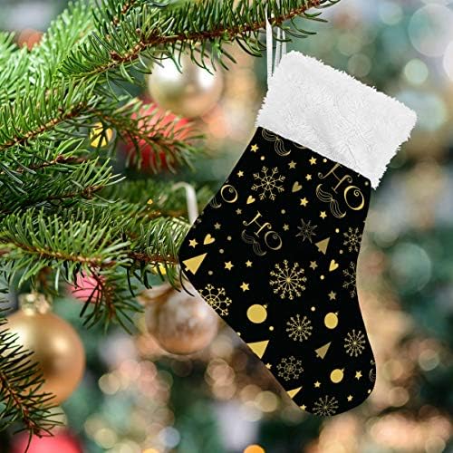 Alaza božićne čarape Božićni klasični personalizirani ukrasi za male čarape za obiteljski praznični dekor zabavni set od