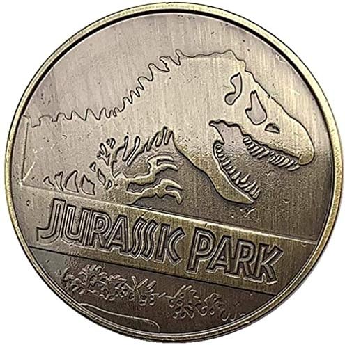 Američki dinosaur zelena brončana kolekcija kolekcija kovanica Overlord Dinosaur Zlatni kovanik zub bajke ljubav ljubav coin