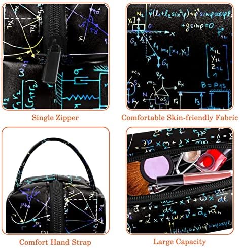 Torba za šminku za putnicu vodootporna kozmetička torba toaletna vrećica za to torbe za žene i djevojke, matematička matematička
