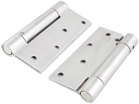 X-DREE srebrni ton ormara ormara od nehrđajućeg čelika šarka cijevi cijevi cijevi 3,9 dugačak par (bisagra a tope de la puerta