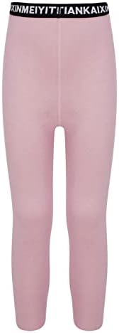 FLDY Kids Girls Boys Termičko donje rublje na dnu runa obloženih gamaša Long Johns hlače Kompresijske hlače tamno ružičaste