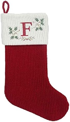 St. Nicholas kvadratni crveni i bijeli 21 inča bršljani ostavlja božićno pleteno čaravo pismo f