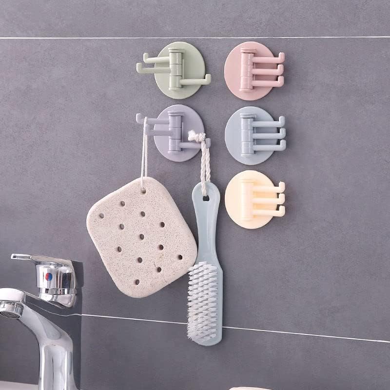 Eyhlkm 5pcs samo -ljepljiva kuhinjska zidna vrata kuka za privjesak za privjesak za ručnike za ručnike za kupaonicu multifunkcionalno