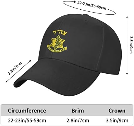IDF Izraelske obrambene snage odrasli bejzbol kapica ženski kamion kapice Podesivi muški tata šešir