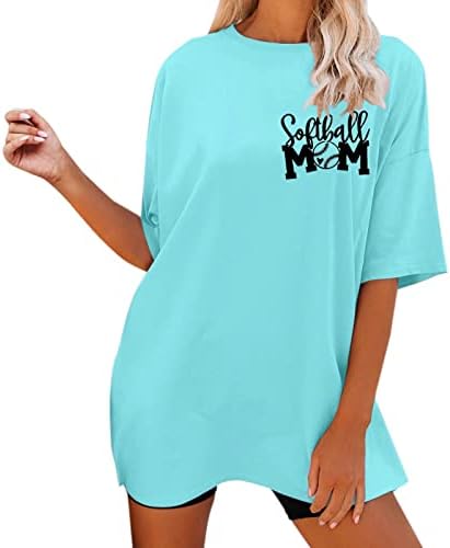 Plus veličine vrhove za žene seksi, uzorak tiskanje kratkih rukava Oucy Dress Bluus majice za žene grafičke majice