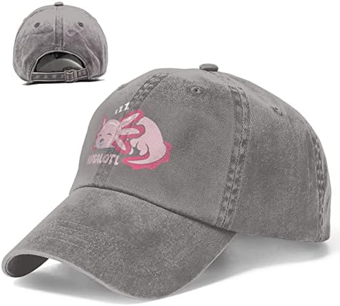 Whirose Axorable Axolotl bejzbol kapu za pranje podesivih tata šešira muške ženske kape za ribolov