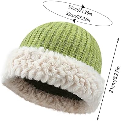 Beanie pleteni šeširi za muškarce Žene Čvrsta boja pletena od vreća s vrećama Slouch Hats Zimske bejzbolske kape